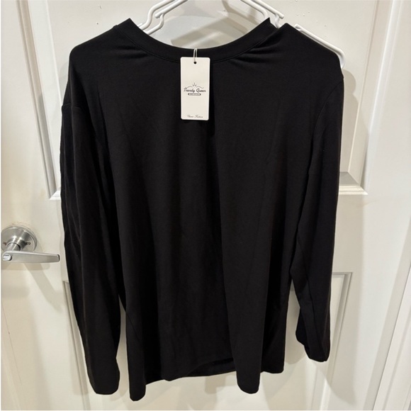 NWT Black Women's Long Sleeve Top - Picture 3 of 4